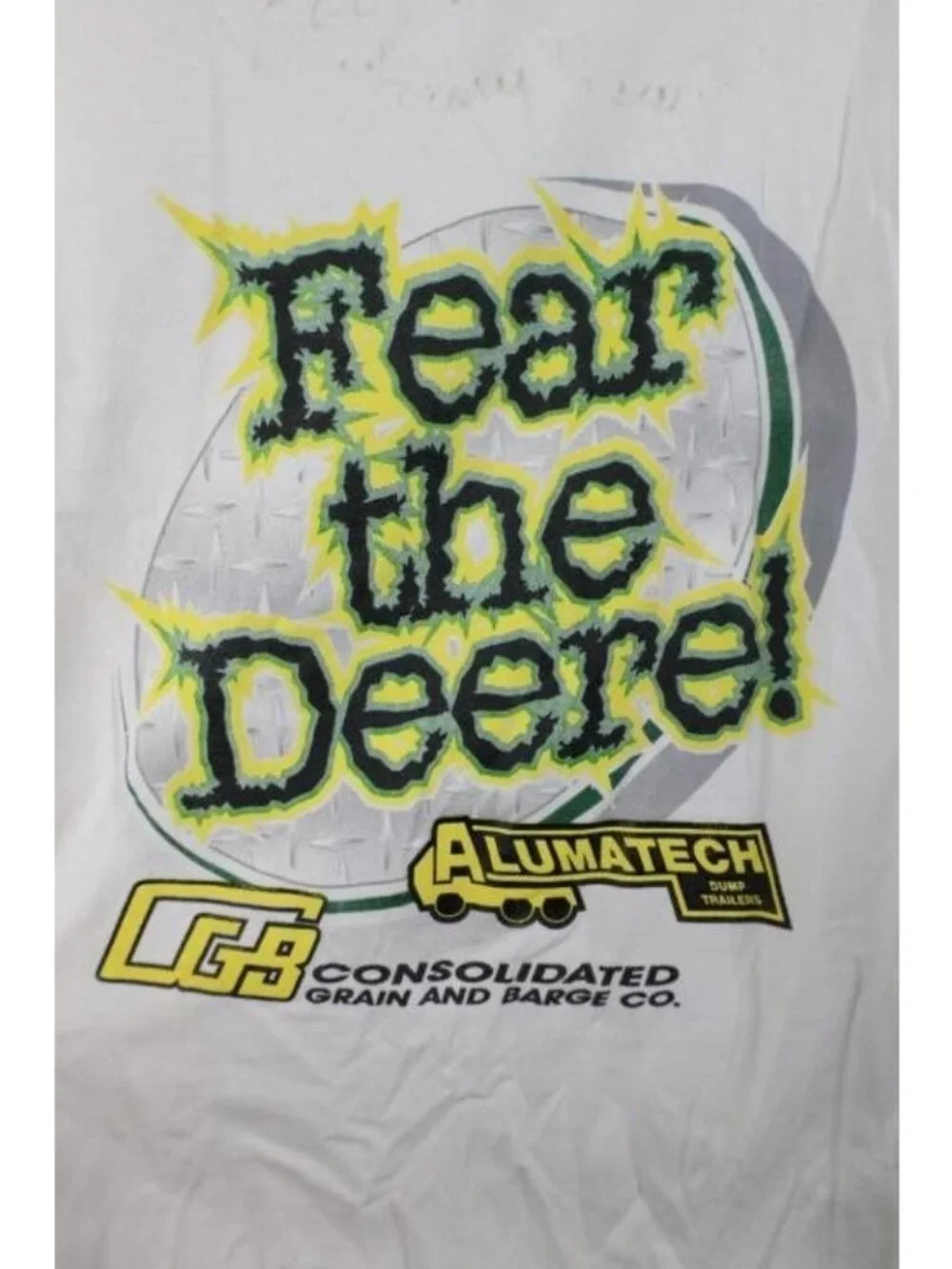 Vintage Y2K Boys Large Fear the Deere Tractor Racing Tampico Motorsports T-Shirt